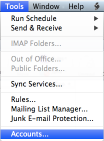 outlook 2011 for mac send receive settings